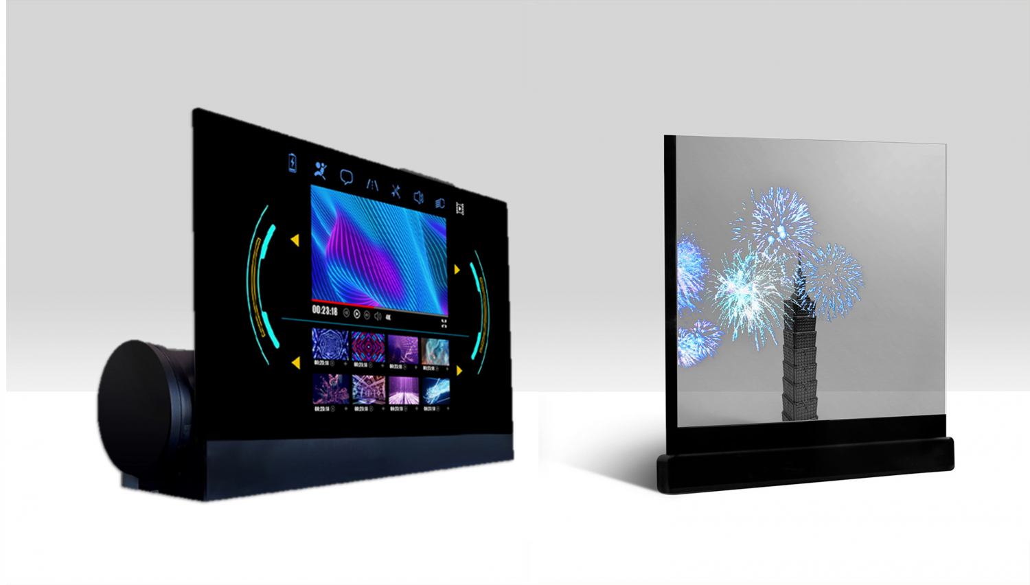 可卷式、折迭性、高透明